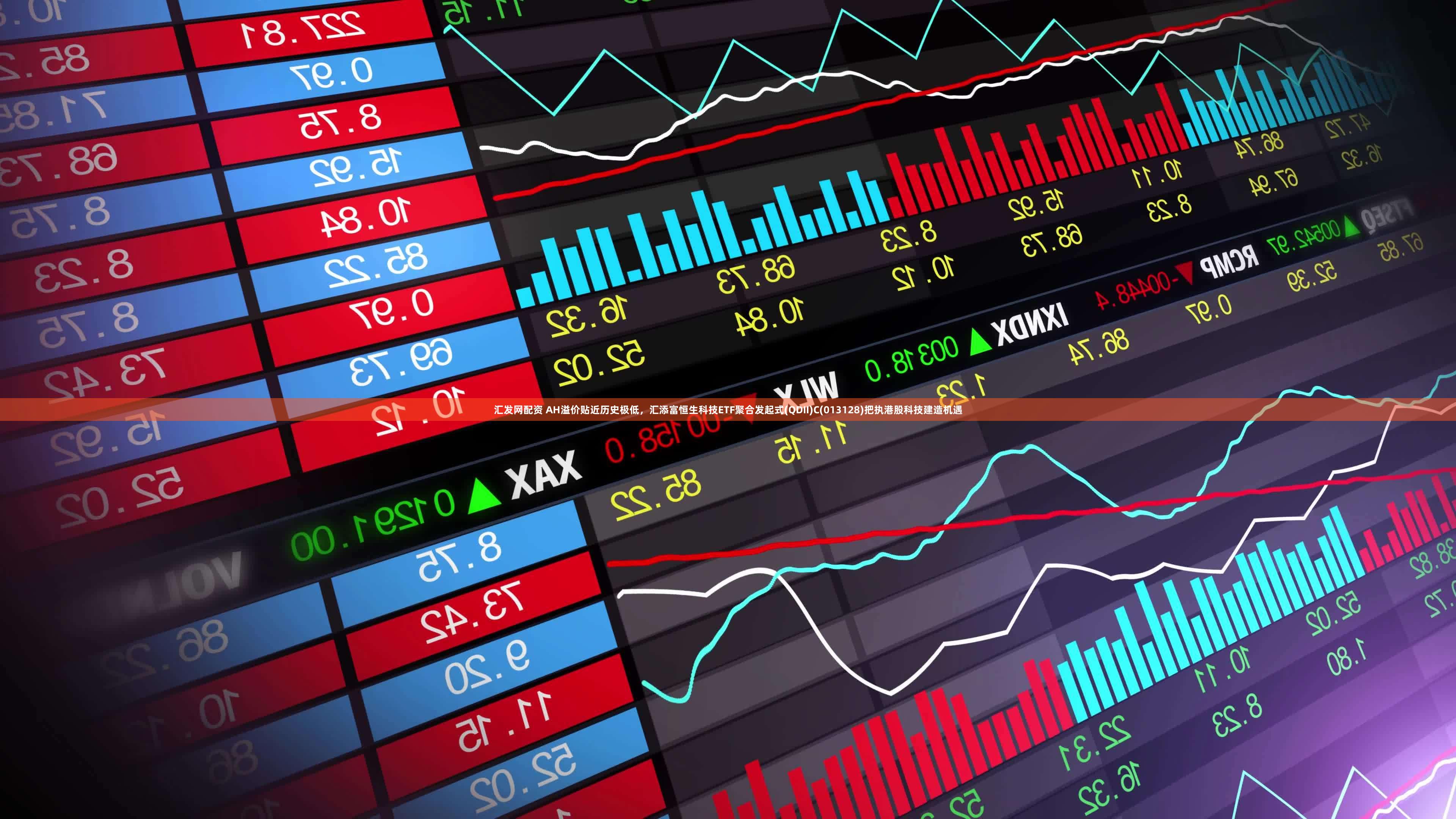 汇发网配资 AH溢价贴近历史极低，汇添富恒生科技ETF聚合发起式(QDII)C(013128)把执港股科技建造机遇