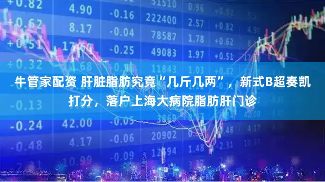 牛管家配资 肝脏脂肪究竟“几斤几两”，新式B超奏凯打分，落户上海大病院脂肪肝门诊