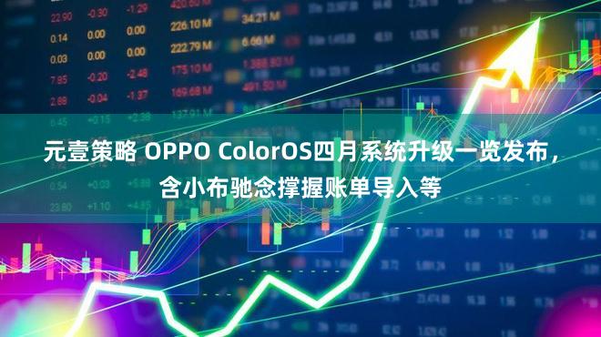 元壹策略 OPPO ColorOS四月系统升级一览发布，含小布驰念撑握账单导入等